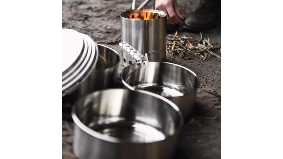 Solo Stove 3 Pot Set, Stainless Steel, Small, SS3PS