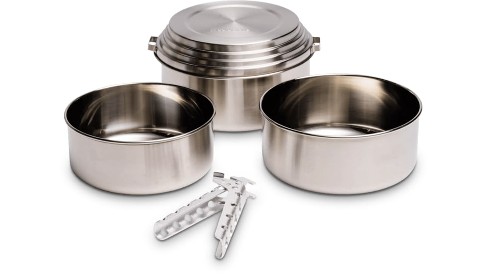 Solo Stove 3 Pot Set, Stainless Steel, Small, SS3PS