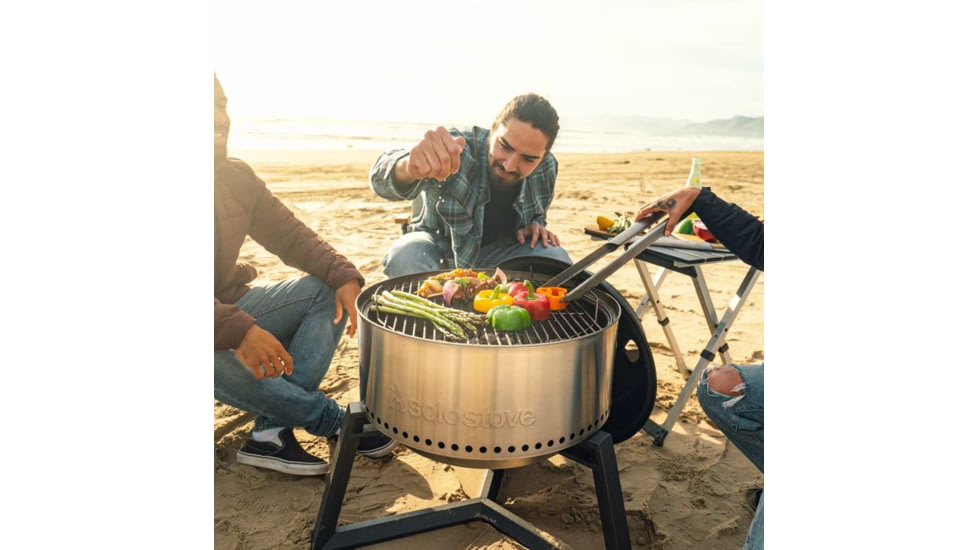 Solo Stove Grill Ultimate Bundle, Stainless Steel, Cold-Rolled Steel, Powder Coated , Large, ULT-SSGRILL-22