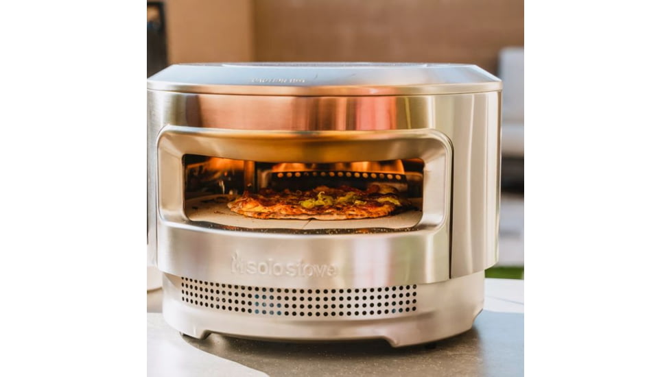 Solo Stove Pi Pizza Oven, Stainless Steel, Large, PIZZA-OVEN-12