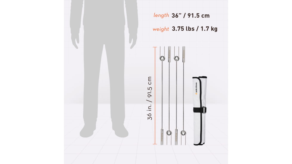 Solo Stove Sticks, Stainless Steel, Medium, ss-sticks