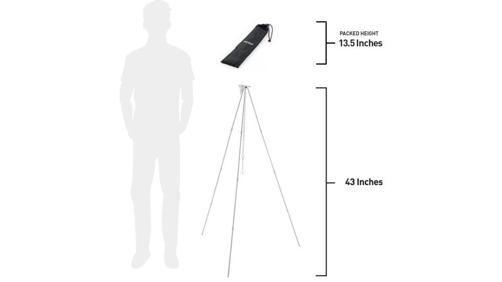 Solo Stove Stove Tripod, Stainless Steel, Small, TPOD