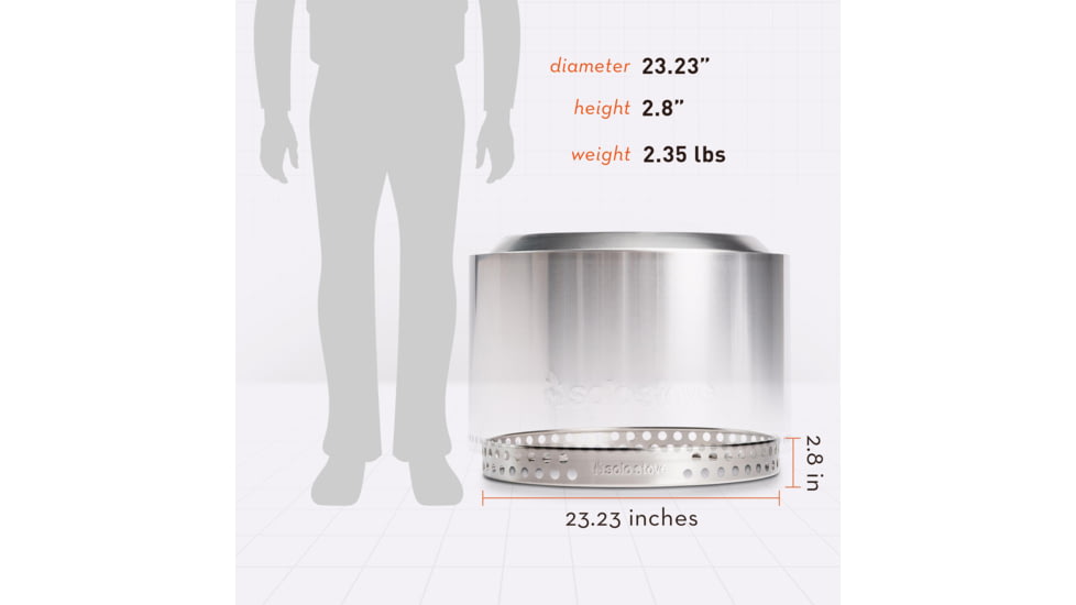 Solo Stove Yukon Stand, Stainless Steel, Large, Yuk-Stand-27