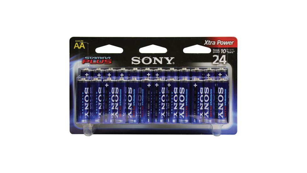 Sony Alkaline Stamina Plus AA Batteries Pack - 24 Batteries SAA24PACK