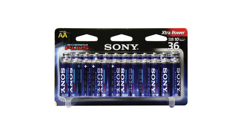 Sony Alkaline Stamina Plus AA Batteries Pack - 36 Batteries SAA36PACK