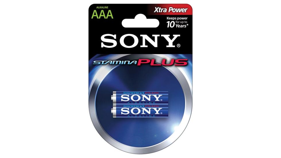 Sony Alkaline Stamina Plus AAA 2 Batteries per Pack, S-AM4B2A