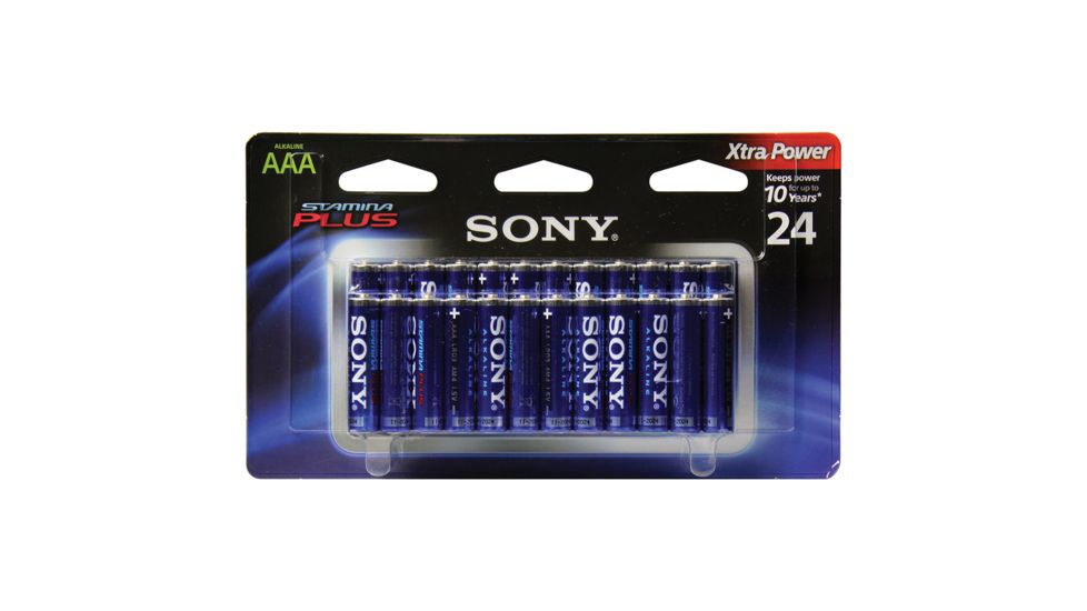 Sony Alkaline Stamina Plus AAA 24 batteries per Pack, S-AM4B24A