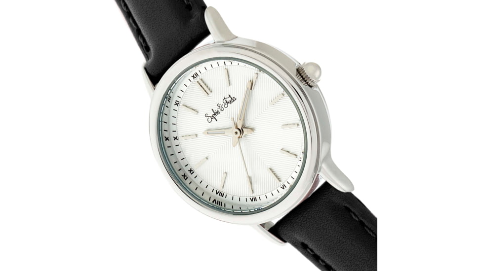 Sophie And Freda Berlin Leather-Band Watch, Black, One Size, SAFSF4801