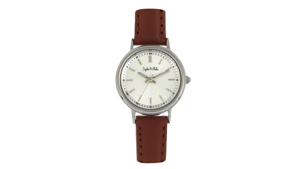 Sophie And Freda Berlin Leather-Band Watch, Brown, One Size, SAFSF4802