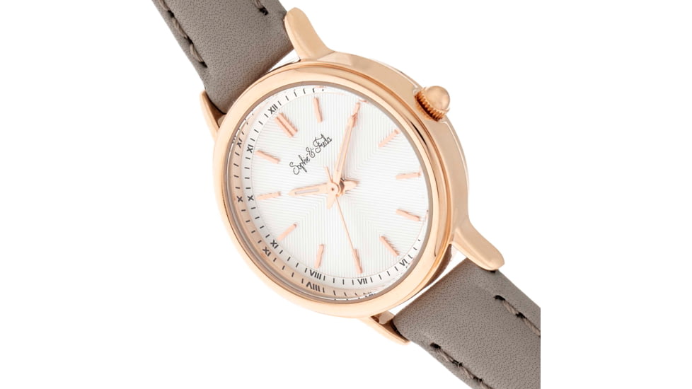 Sophie And Freda Berlin Leather-Band Watch, Grey, One Size, SAFSF4806