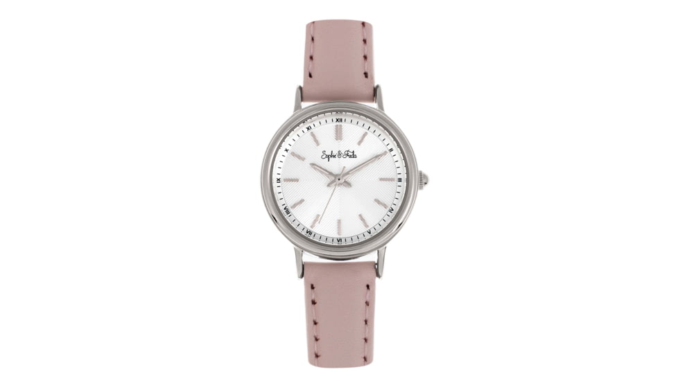 Sophie And Freda Berlin Leather-Band Watch, Light Pink, One Size, SAFSF4804