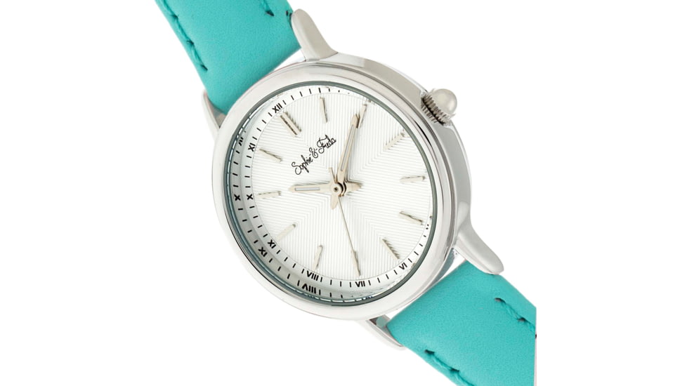 Sophie And Freda Berlin Leather-Band Watch, Turquoise, One Size, SAFSF4803