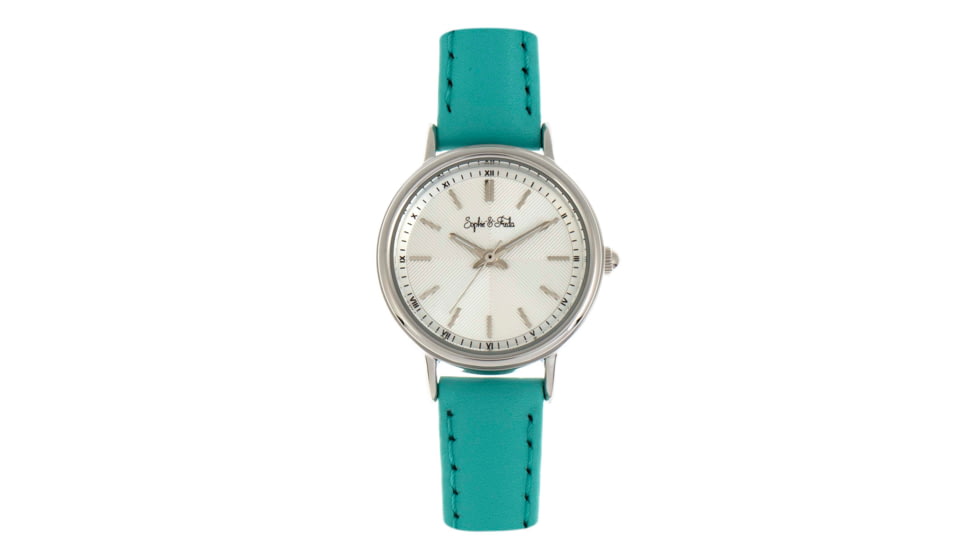 Sophie And Freda Berlin Leather-Band Watch, Turquoise, One Size, SAFSF4803