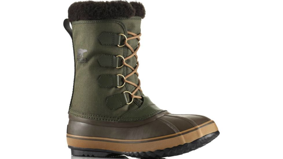 Sorel 1964 Pac Nylon Winter Boot - Men's-Surplus Green/Elk-Medium-10