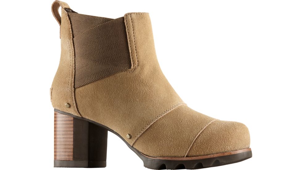 Sorel Addington Chelsea Suede Casual Boot - Women's-Beach/Cordovan-Medium-9.5
