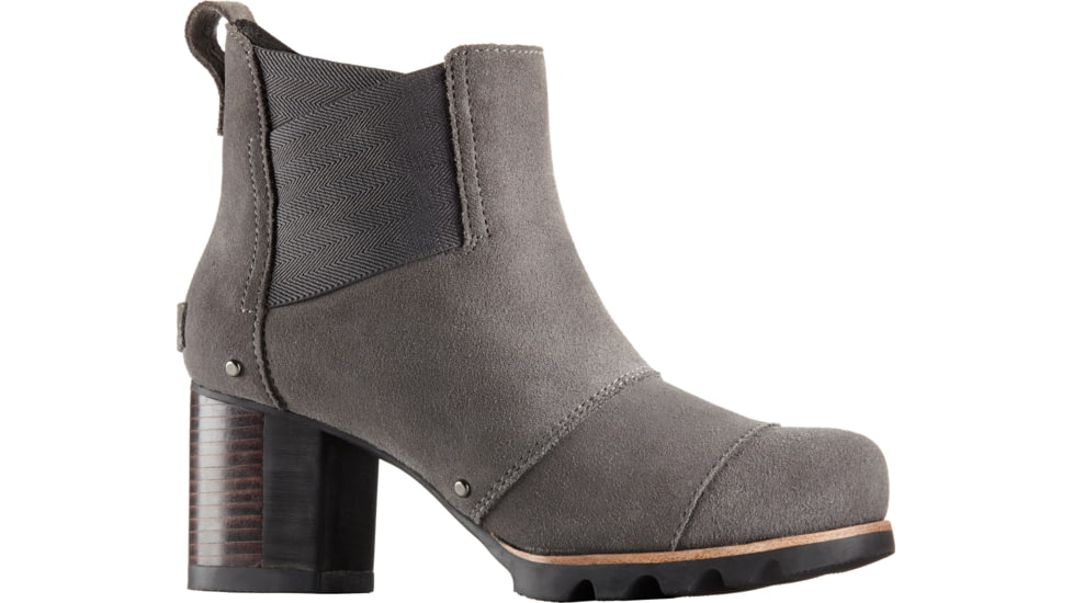 Sorel Addington Chelsea Suede Casual Boot - Women's-Quarry/Black-Medium-8.5