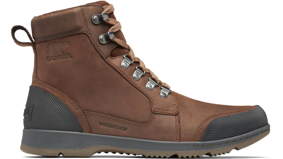 Sorel Ankeny II Mid Waterproof Boot - Mens, Tobacco, Black, 10, 2029161-256-10