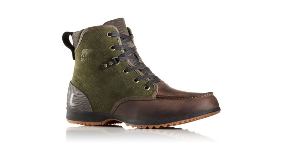 Sorel Ankeny Moc Toe Casual Boot - Men's-Peatmoss/Cordovan-Medium-10