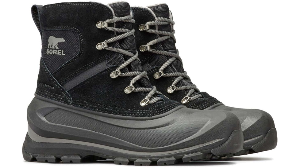 Sorel Buxton Lace Winter Boot - Mens, Black/Quarry, 10.5 US, 1760181010-10.5