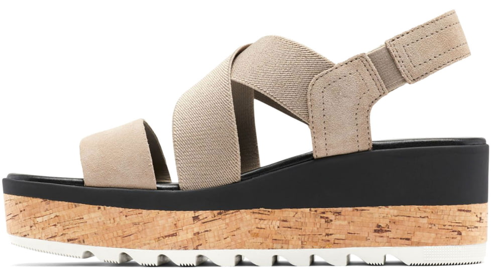 Sorel Cameron Flatform Slingback Sandals - Womens, Omega Taupe/Sea Salt, 8.5 US, 1999121-264-8.5