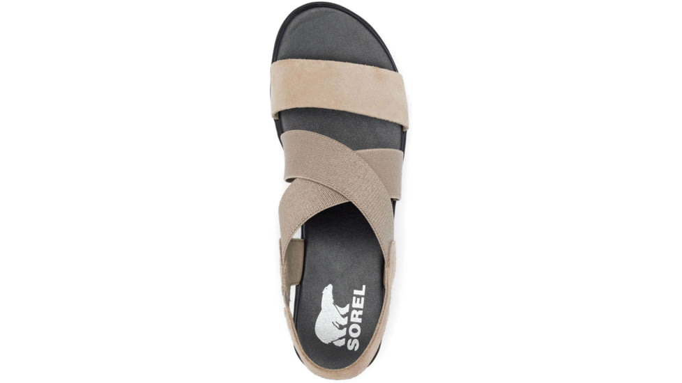 Sorel Cameron Flatform Slingback Sandals - Womens, Omega Taupe/Sea Salt, 8.5 US, 1999121-264-8.5