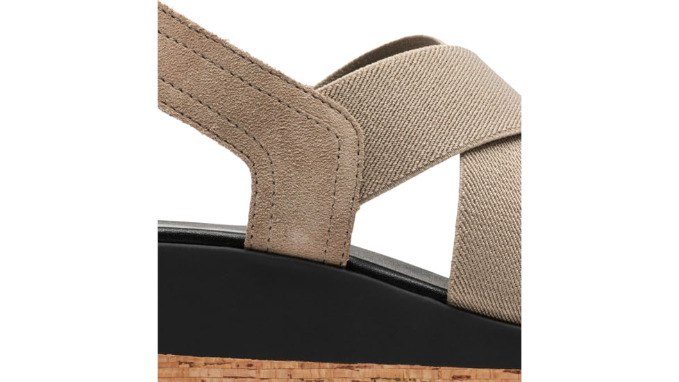 Sorel Cameron Flatform Slingback Sandals - Womens, Omega Taupe/Sea Salt, 8.5 US, 1999121-264-8.5
