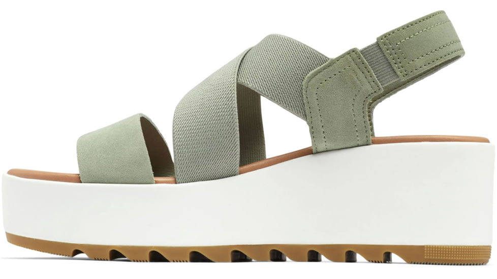 Sorel Cameron Flatform Slingback Sandals - Womens, Safari/Sea Salt, 7.5 US, 1999121-348-7.5