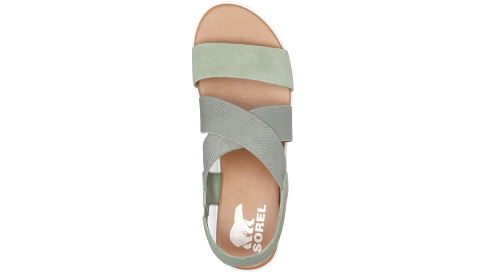 Sorel Cameron Flatform Slingback Sandals - Womens, Safari/Sea Salt, 7.5 US, 1999121-348-7.5
