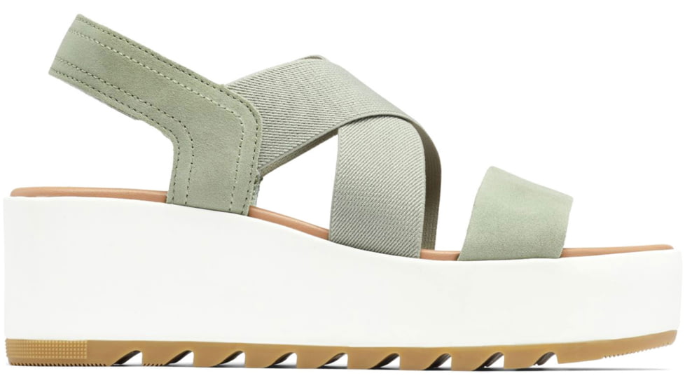 Sorel Cameron Flatform Slingback Sandals - Womens, Safari/Sea Salt, 7.5 US, 1999121-348-7.5
