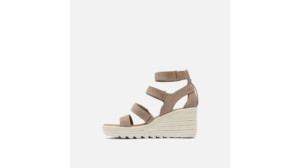 Sorel Cameron Wedge Multistrap Sandals - Womens, Omega Taupe/Sea Salt, 9 US, 1999201-264-9