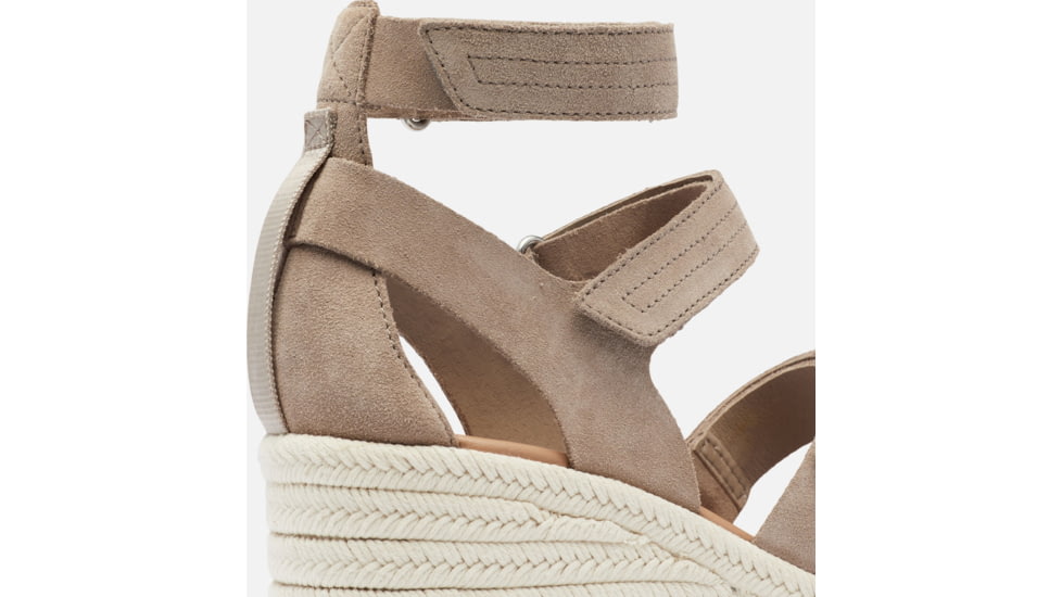 Sorel Cameron Wedge Multistrap Sandals - Womens, Omega Taupe/Sea Salt, 9 US, 1999201-264-9