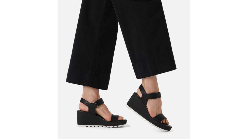 Sorel Cameron Wedge Sandal - Womens, Black, 8 US, 1943671-010-8