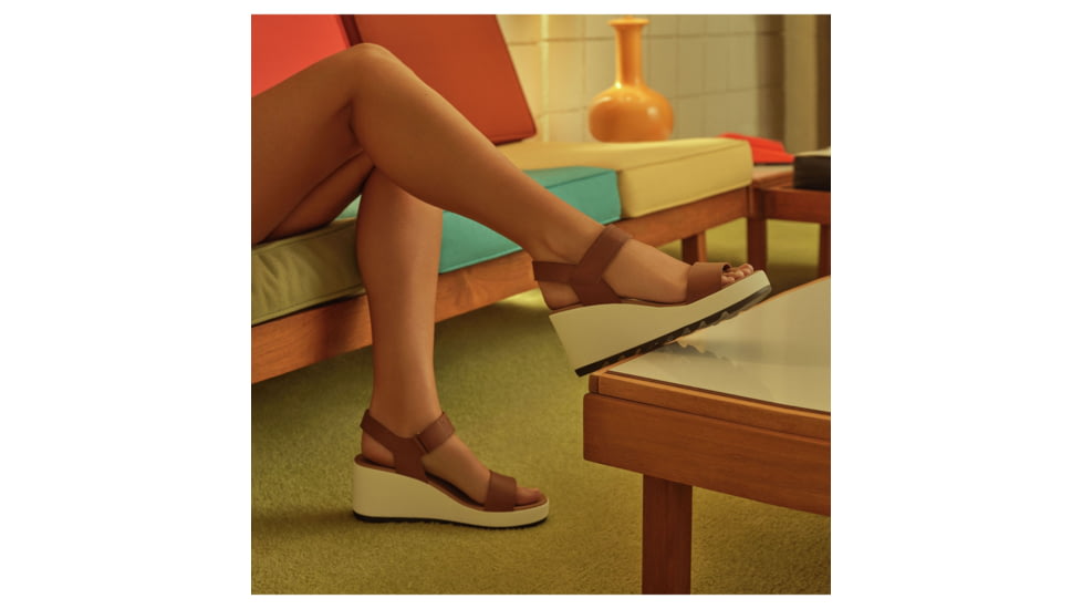 Sorel Cameron Wedge Sandal - Womens, Velvet Tan, 8.5 US, 1943671-242-8.5