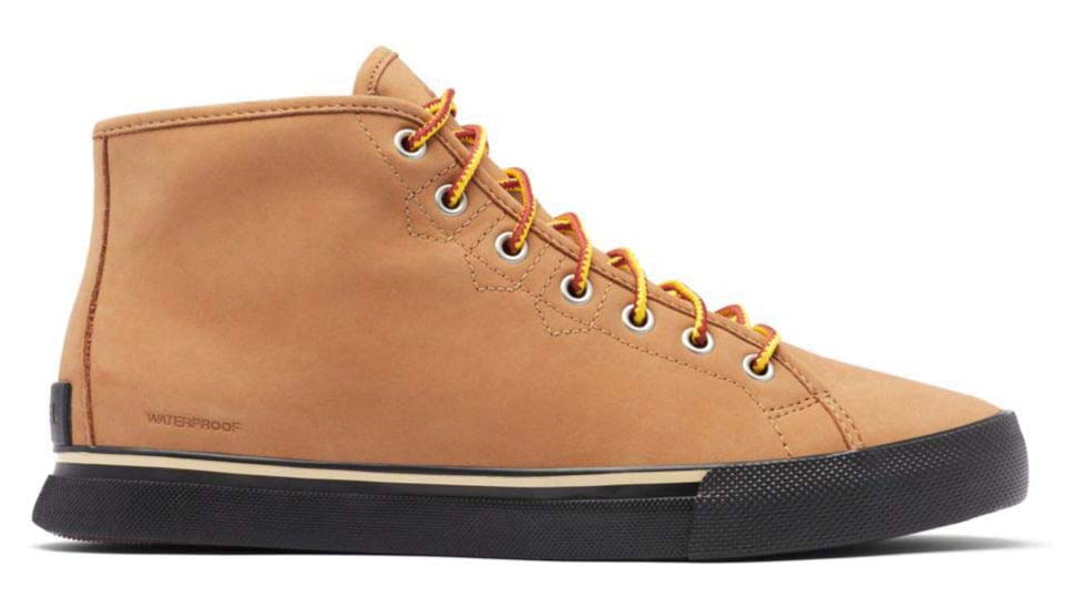 Sorel Caribou Sneaker Chukka Nubuck WP - Men's, Medium, Buff/Black, 10, 1943621-Buff/Black-10