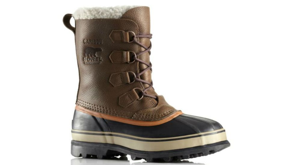 Sorel Caribou Wool Winter Boot - Men's-Olive Brown/Ginger-Medium-11 US