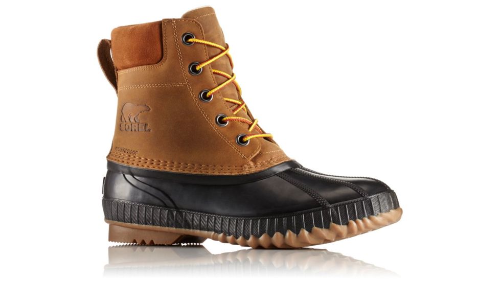 Sorel Cheyanne II Lace Duck Boot - Mens, Chipmunk/Black, 7.5 US, 1750241224-7.5