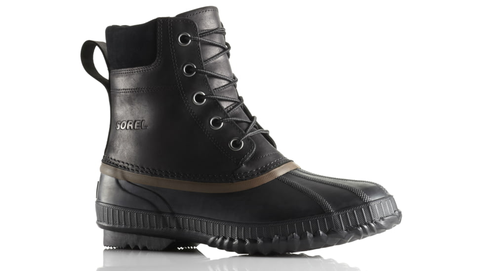 Sorel Cheyanne Lace Full Grain Winter Boot - Men's-Black/Brown-Medium-11.5