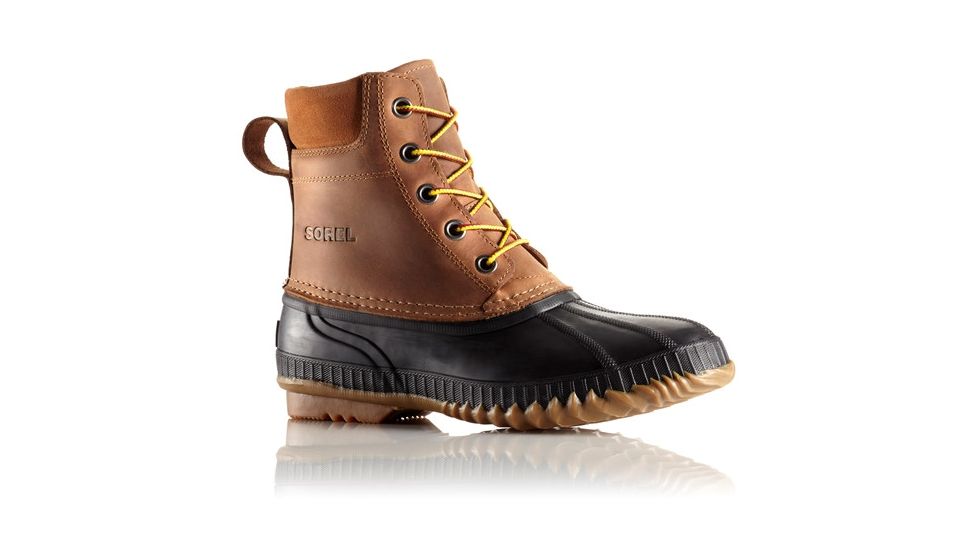Sorel Cheyanne Lace Full Grain Winter Boot - Men's-Chipmunk/Black-Medium-11