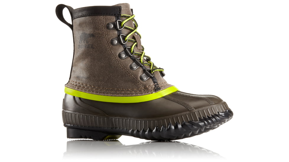 Sorel Cheyanne Short Casual Boot, Youth, Major/Acid Green, 7 US, 1796061245-7