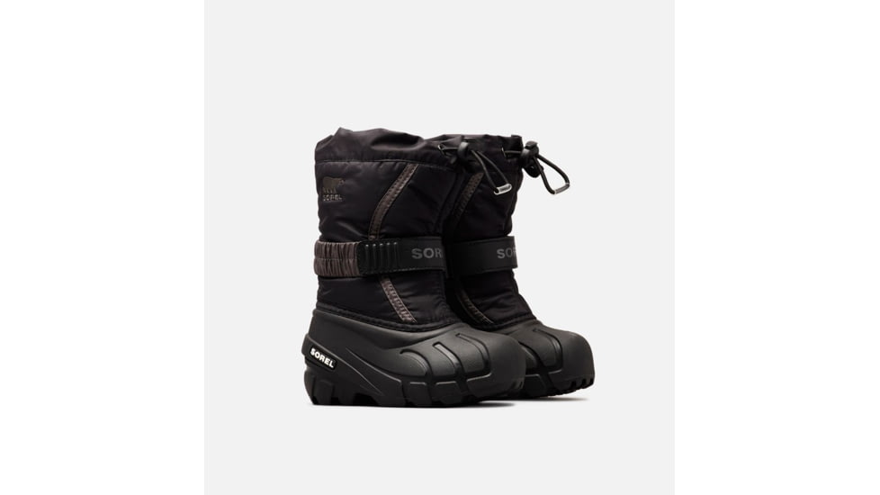 Sorel Childrens Flurry Boot, Black, City Gre, 12.5, 1638082016-12.5