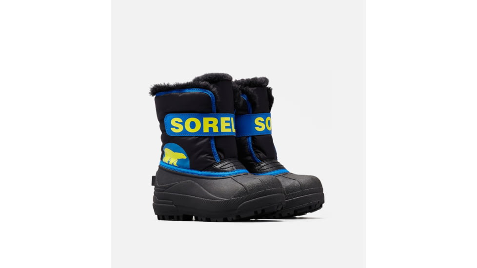 Sorel Childrens Snow Commander Winter Boot, Black, Super Bl, 12.5, 1638111011-12.5