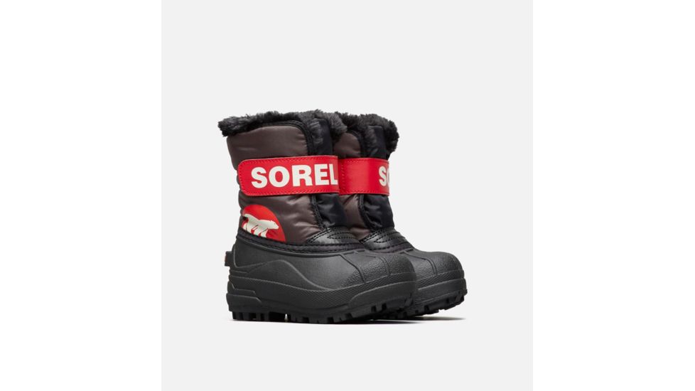 Sorel Childrens Snow Commander Winter Boot, Dark Grey, Brig, 13, 1638111089-13