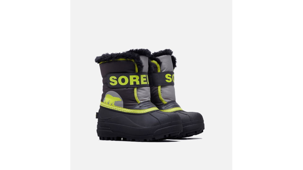 Sorel Childrens Snow Commander Winter Boot, Dark Grey, Warn, 13, 1638111090-13