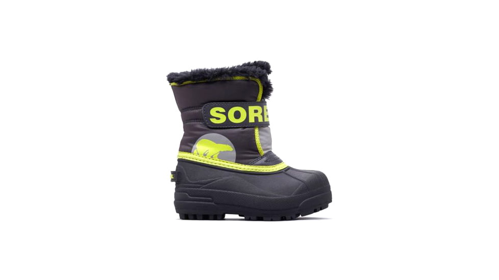 Sorel Childrens Snow Commander Winter Boot, Dark Grey, Warn, 13, 1638111090-13
