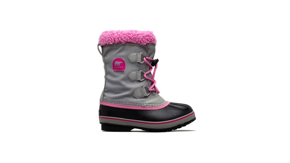 Sorel Childrens Yoot Pac Nylon Boot, Chrome Grey, Or, 8, 1638022061-8