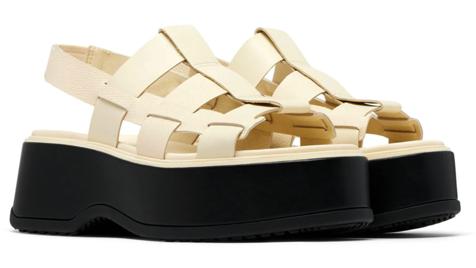 Sorel Dayspring Slingback Sandal - Womens, Honey White/Black, 11, 2069751-292-11