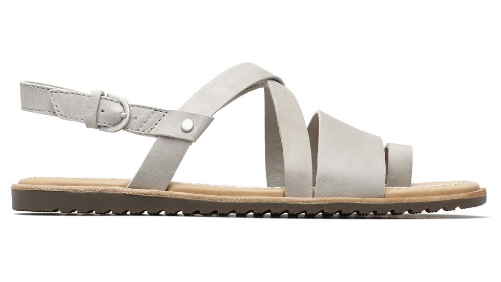 Sorel Ella Criss Cross Casual Sandals - Womens, Dove, 5.5, 1841301081-5.5