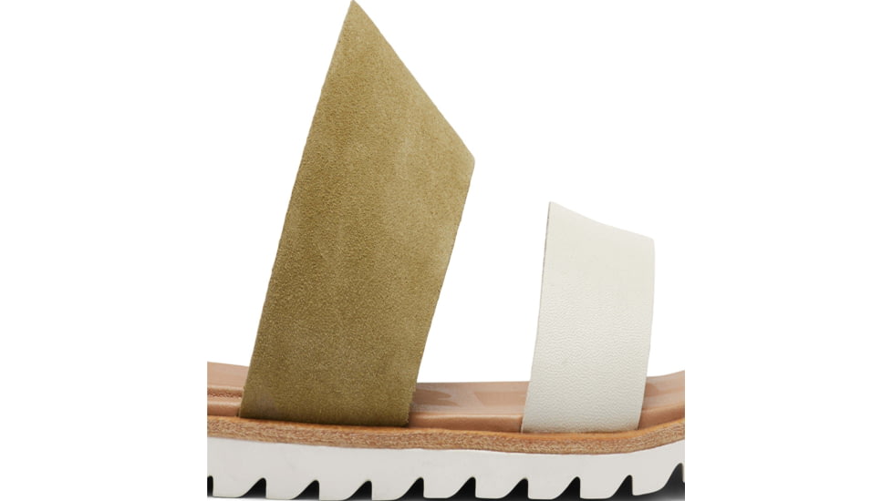 Sorel Ella II Slide Sandals - Womens, Olive Shade/Chalk, 8 US, 1999311-358-8