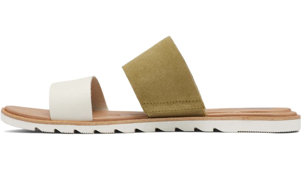 Sorel Ella II Slide Sandals - Womens, Olive Shade/Chalk, 8 US, 1999311-358-8