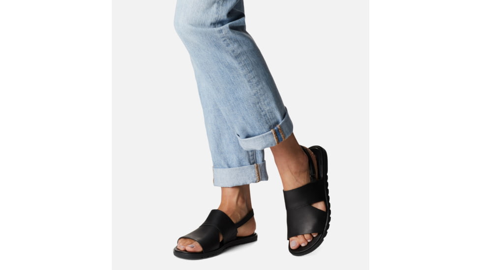 Sorel Ella II Slingback Sandals - Womens, Black/White, 8.5 US, 1997961-010-8.5